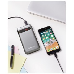 Intenso Powerbank PD10000 - 10000mAh Black Power Bank | Compact & Fast Charging Solution